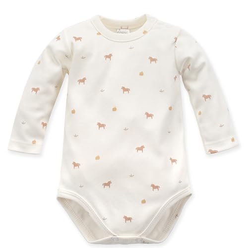 Pinokio Baby - Jungen Pinokio Bodysuit met Lange mouwen Underwear, Ecru Horses, 86 EU von Pinokio