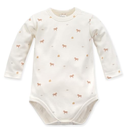 Pinokio Baby - Jungen Pinokio Long-Sleeved Bodysuit Underwear, Ecru Horses, 68 EU Pinokio Baby - Jungen Pinokio Long-Sleeved Bodysuit Underwear, Ecru Horses, 68 EU von Pinokio