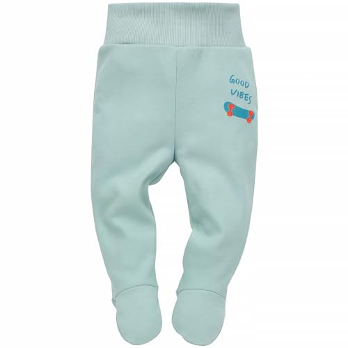 Pinokio Baby - Jungen Sleppants Secret Forest, 100% Cotton Navy Blue, Boys Gr. 56-74 and Toddler Footie, Mint Orange Flip, 74 EU von Pinokio