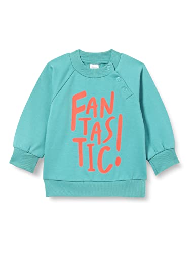 Pinokio Baby - Jungen with Snapls Sweatshirt, Turquoise Orange Flip, 116 EU von Pinokio