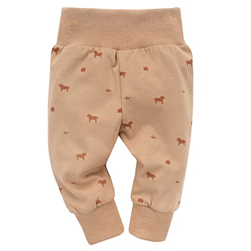 Pinokio Baby Leggins Wooden Pony, 95% Organic Cotton, 5% Elastane Brown, Horses, Unisex Gr. 56-86 (62) von Pinokio