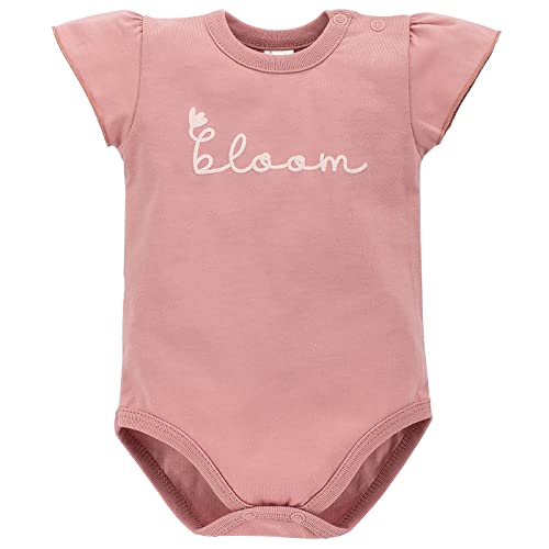 Pinokio Baby - Mädchen Bodysuit Short Sleeve Girls Pinokio Underwear, Dark Pink Bloom, 68 EU von Pinokio