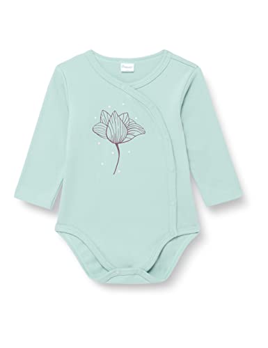 Pinokio Baby - Mädchen Bodysuits Long Sleeve Buttoned Underwear, Green Flower, 56 EU von Pinokio