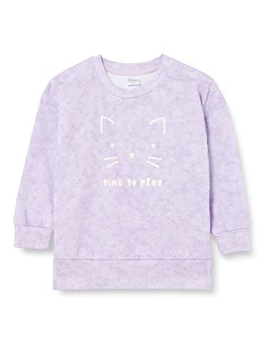 Pinokio Baby - Mädchen Fun Time, 100% Cotton Blue, Boys Gr. 68-122 Sweatshirt, Violet Cat Lilian, 110 EU von Pinokio