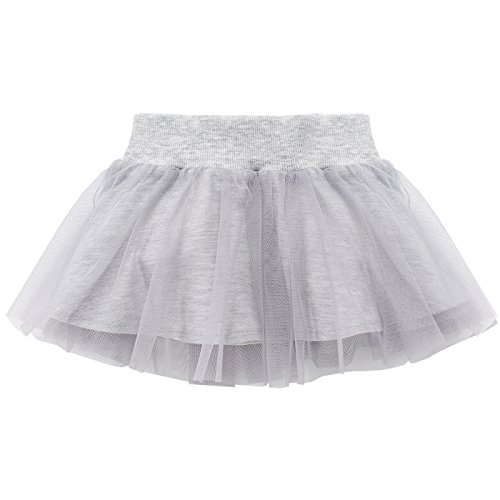 Pinokio Baby - Mädchen Love Summer Simple Tulle Skirt, Grey Happy Day, 80 EU von Pinokio