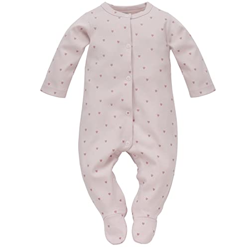 Pinokio Baby - Mädchen Pinokio Baby Overall Hello, 100% Cotton Pnk With Hearts, Unisex Gr. 50-74 OVERAL, Rosa, 50 EU von Pinokio