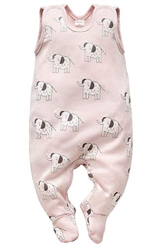 Pinokio Baby - Mädchen Pinokio Baby Wild Animals, 100% Katoen Roze met Olifant Meisjes Maat 50-68 SLEEPSUIT, Rosa, 50 EU von Pinokio