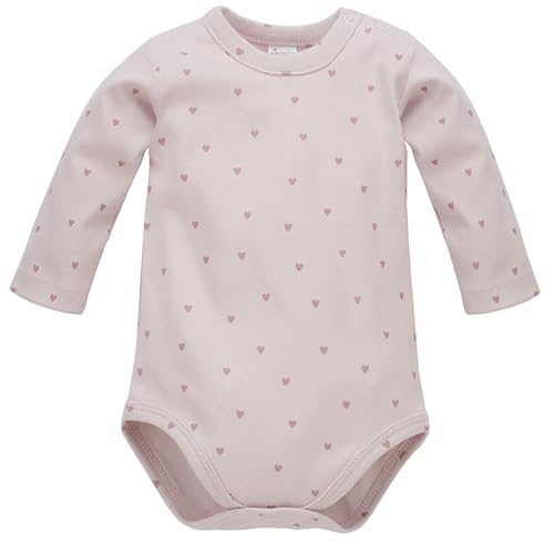 Pinokio Baby - Mädchen Pinokio Long-Sleeved Bodysuit Underwear, Pink Hello Heart, 80 EU von Pinokio