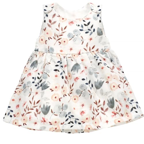 Pinokio Baby - Mädchen Summer Muslinum Dress, Écru Blue Summer Mood, 86 EU von Pinokio