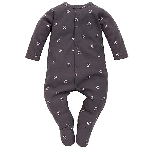 Pinokio Baby Overall Dreamer, 100% cotton graphite in moons, Unisex Gr. 56-86 (56) von Pinokio