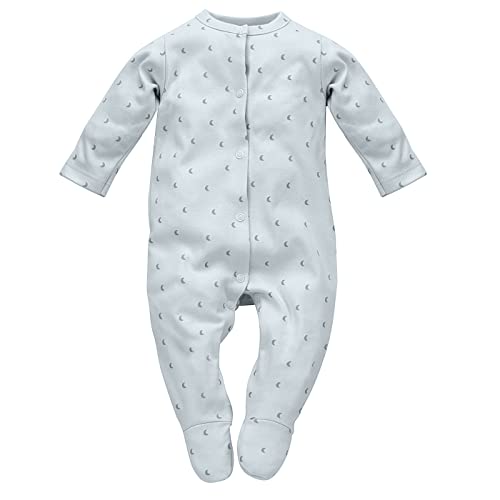 Pinokio Baby Overall Hello, 100% cotton blue with moons, Unisex Gr. 50-74 (50) von Pinokio