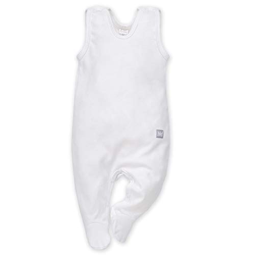 Pinokio Baby Sleepsuit White, 100% cotton white, Unisex Gr. 50-62 (50) von Pinokio