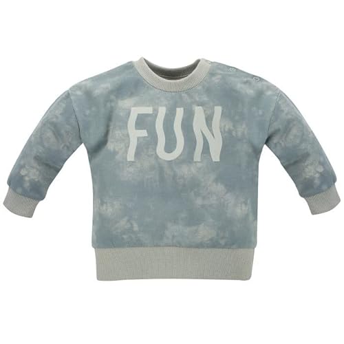 Pinokio Baby Sweatshirt Fun Time, 100% Cotton Blue, Boys Gr. 68-122 (68) von Pinokio