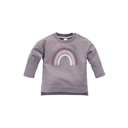 Pinokio Baby - Mädchen Happiness, 100% Cotton Grey, Girls Gr. 68-104 Sweatshirt, Grau, 74 EU von Pinokio