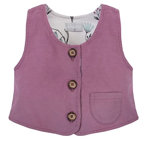 Pinokio Baby Vest My Garden, 100% Cotton Pink, Girls Gr. 62-104 (74) von Pinokio