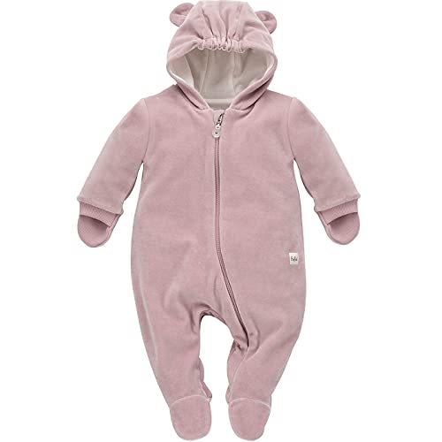 Pinokio Baby Warm Overall Hello, 80% cotton, 20% Polyester pink Velour, Girls Gr. 56-74 (62) von Pinokio