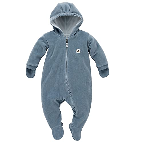 Pinokio Baby Warm Overall Romantic, 80% cotton, 20% Polyester Blue Velour, Girls Gr. 56-74 (56) von Pinokio