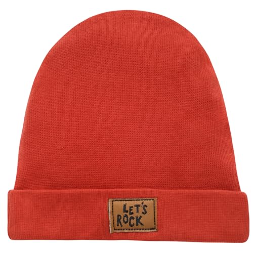 Pinokio Beanie Mütze Lets Rock, rot Jungen, Gr 47-53(51) von Pinokio