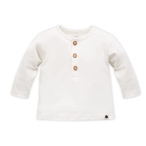 Pinokio Blouse Polo Long Sleeve Charlie, 95% Cotton 5% Elastane, Ecru, Boys 68-122 (86) von Pinokio