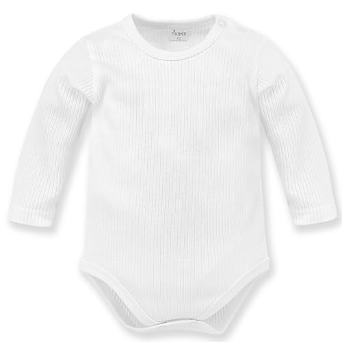 Pinokio Body Lovely Day Geripptes, Weiss, Unisex 62-92 (62) von Pinokio