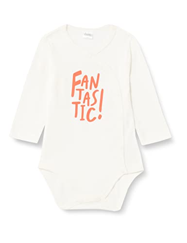 Pinokio Bodysuit Buttoned Long Sleeve ORANGE FLIP, 100% Cotton Ecru, Boys 56-74 (68) von Pinokio