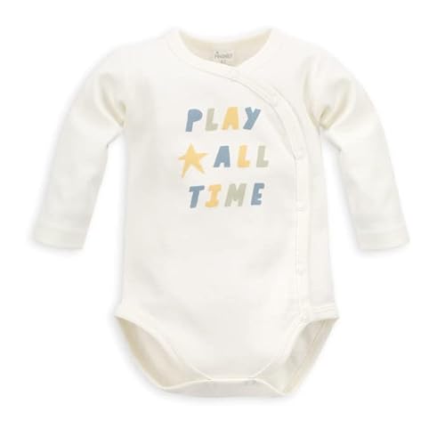 Pinokio Bodysuit Fun TIME, 100% Cotton, Ecru Play All time, Boys 56-74 (56) von Pinokio