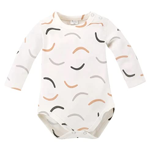 Pinokio Bodysuit Long Sleeve LE Tigre, 100% Cotton, Ecru with Tiger Stripes, Boys 62-92 (68) von Pinokio