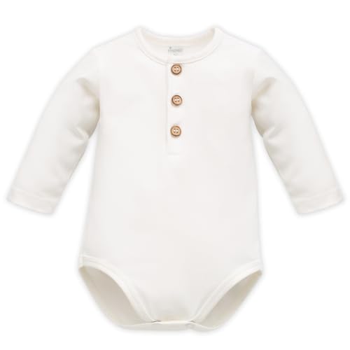 Pinokio Bodysuit Polo Long Sleeve Charlie, 95% Cotton 5% Elastane, Unisex 50-68 (80) von Pinokio