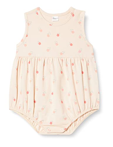 Pinokio Bodysuit Sleeveless Summer Garden, 100% Cotton Peach pink, Girls 62-86 (74) von Pinokio