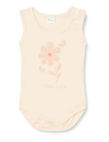 Pinokio Bodysuit Sleeveless Summer Garden, 100% Cotton Peach pink, Girls 62-92 (86) von Pinokio