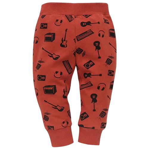 Pinokio Leggins Lets Rock, rot musikmuster, Unisex 62-122 (116) von Pinokio