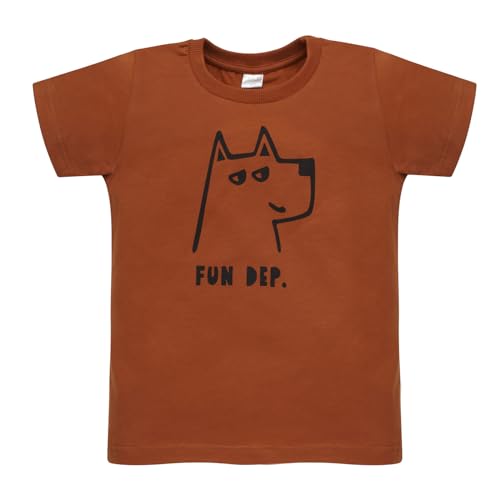 Pinokio T-Shirt Olivier, braun, Hund, Jungen 74-122 (92) von Pinokio