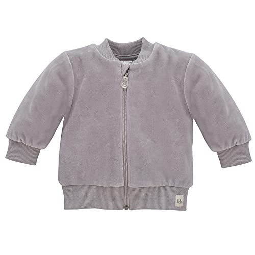 Pinokio Unisex Baby Pinokio Baby Jacket Hello, 80% Polyester, 20% Cotton Grey, Unisex Gr. 56-86 Sweatshirt, Grau, 56 EU von Pinokio