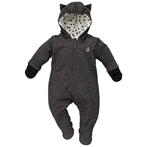 Pinokio Unisex Baby trappelpak wild boy WARM OVERAL, Schwarz, 74 EU von Pinokio