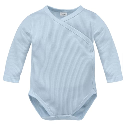Pinokio Wickelbody Lovely Day, blau, Geripptes, Unisex 50-68 (50) von Pinokio