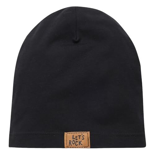 Pinokio dünne Beanie Mütze Lets Rock, schwarz Jungen, Gr 47-53(47) von Pinokio