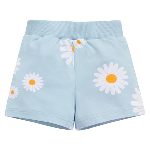 Pinokio kurtze Hose Daisy, 95% Cotton 5% Elastane, blau, Blumenmuster, Mädchen, Gr 62-122(92) von Pinokio