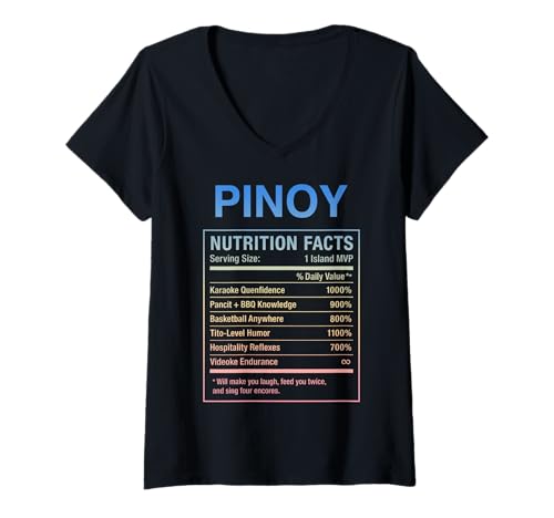 Damen Filipino Guy Proud Pinoy Herren Jungen T-Shirt mit V-Ausschnitt Damen Filipino Guy Proud Pinoy Herren Jungen T-Shirt mit V-Ausschnitt von Pinoy Filipino Gifts for Philippines Men
