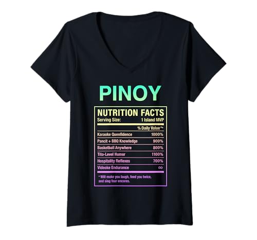 Damen Filipino Guy Proud Pinoy Herren Jungen T-Shirt mit V-Ausschnitt Damen Filipino Guy Proud Pinoy Herren Jungen T-Shirt mit V-Ausschnitt von Pinoy Filipino Gifts for Philippines Men