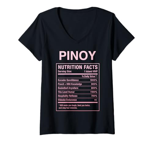 Damen Filipino Guy Proud Pinoy Herren Jungen T-Shirt mit V-Ausschnitt Damen Filipino Guy Proud Pinoy Herren Jungen T-Shirt mit V-Ausschnitt von Pinoy Filipino Gifts for Philippines Men