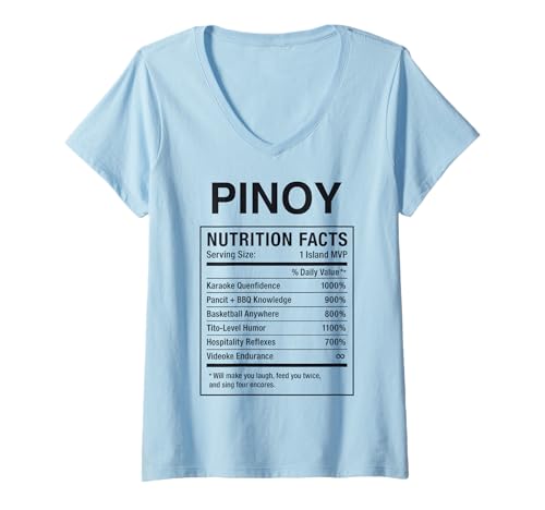 Damen Filipino Guy Proud Pinoy Herren Jungen T-Shirt mit V-Ausschnitt Damen Filipino Guy Proud Pinoy Herren Jungen T-Shirt mit V-Ausschnitt von Pinoy Filipino Gifts for Philippines Men
