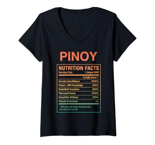 Damen Filipino Guy Proud Pinoy Herren Jungen T-Shirt mit V-Ausschnitt Damen Filipino Guy Proud Pinoy Herren Jungen T-Shirt mit V-Ausschnitt von Pinoy Filipino Gifts for Philippines Men