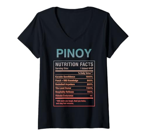 Damen Filipino Guy Proud Pinoy Herren Jungen T-Shirt mit V-Ausschnitt Damen Filipino Guy Proud Pinoy Herren Jungen T-Shirt mit V-Ausschnitt von Pinoy Filipino Gifts for Philippines Men