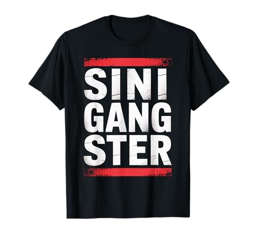 Lustiger Sinigangster Filipino Food Pun Humor Spruch Frauen Männer T-Shirt von Pinoy Tagalog Joke Cultural Sarcasm Wordplay Gag