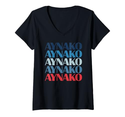 Damen Lustiger Ay Nako Filipino Ausdruck Humor Spruch Frauen Männer T-Shirt mit V-Ausschnitt von Pinoy Tagalog Sarcastic Phrase Cultural Joke Pun