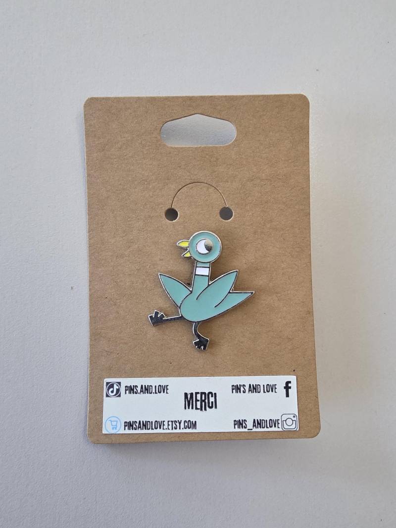 Verrückter Vogel Button von PinsAndLove