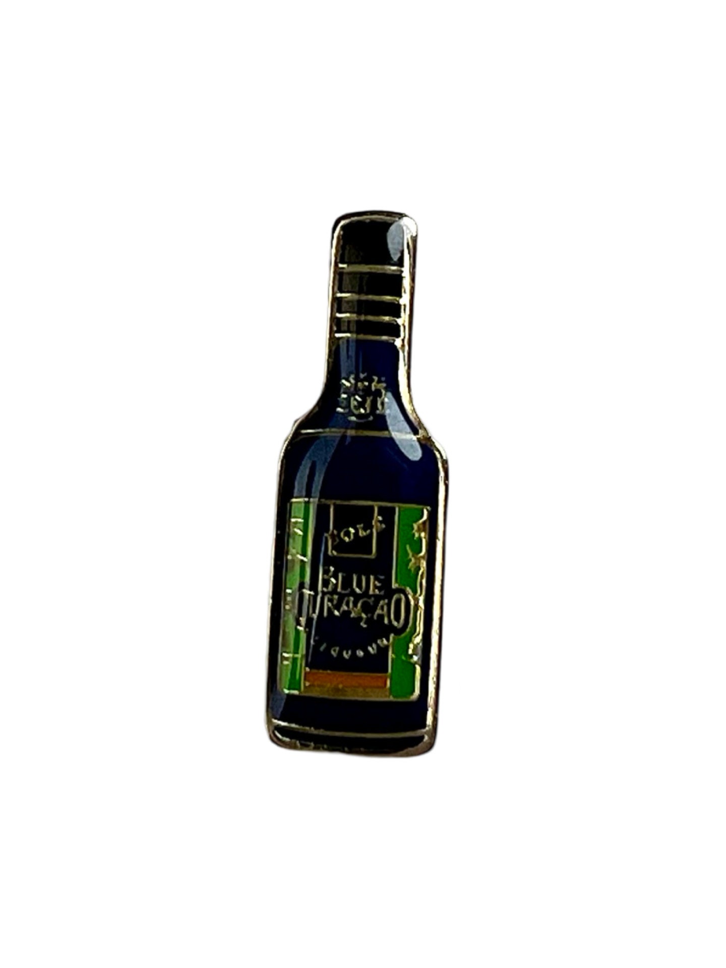 Bols Blue Curaçao Anstecknadel Abzeichen, Cocktail Abzeichen Geschenk von PinsAndSins