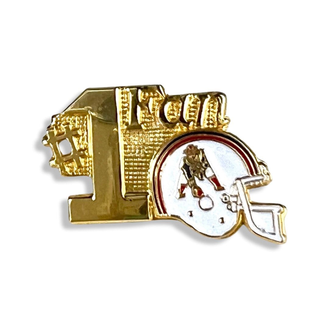 Echter Vintage American Football Pin, No 1 Fan von PinsAndSins
