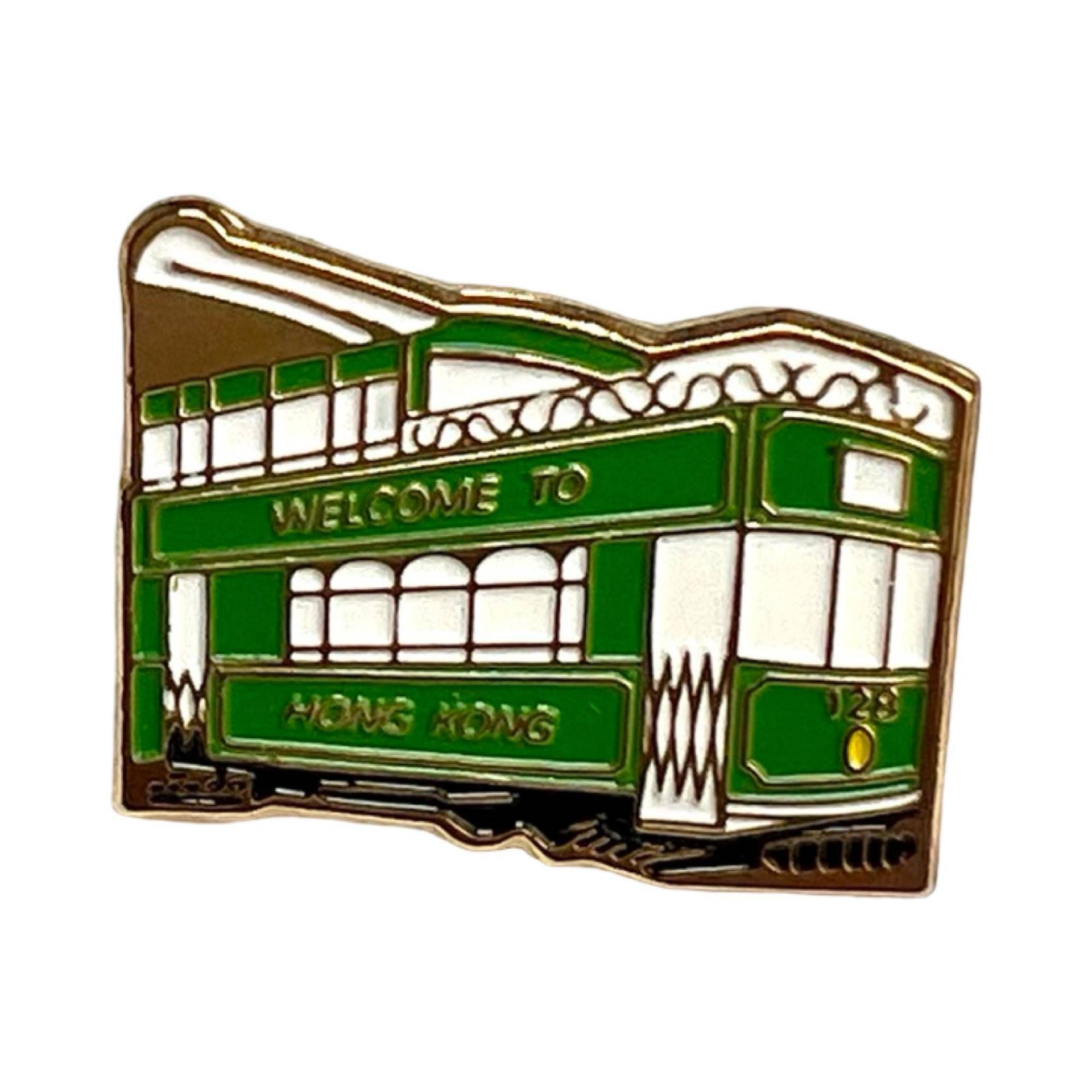 Hong Kong Tram Anstecknadel Vintage Ding Abzeichen Souvenir von PinsAndSins