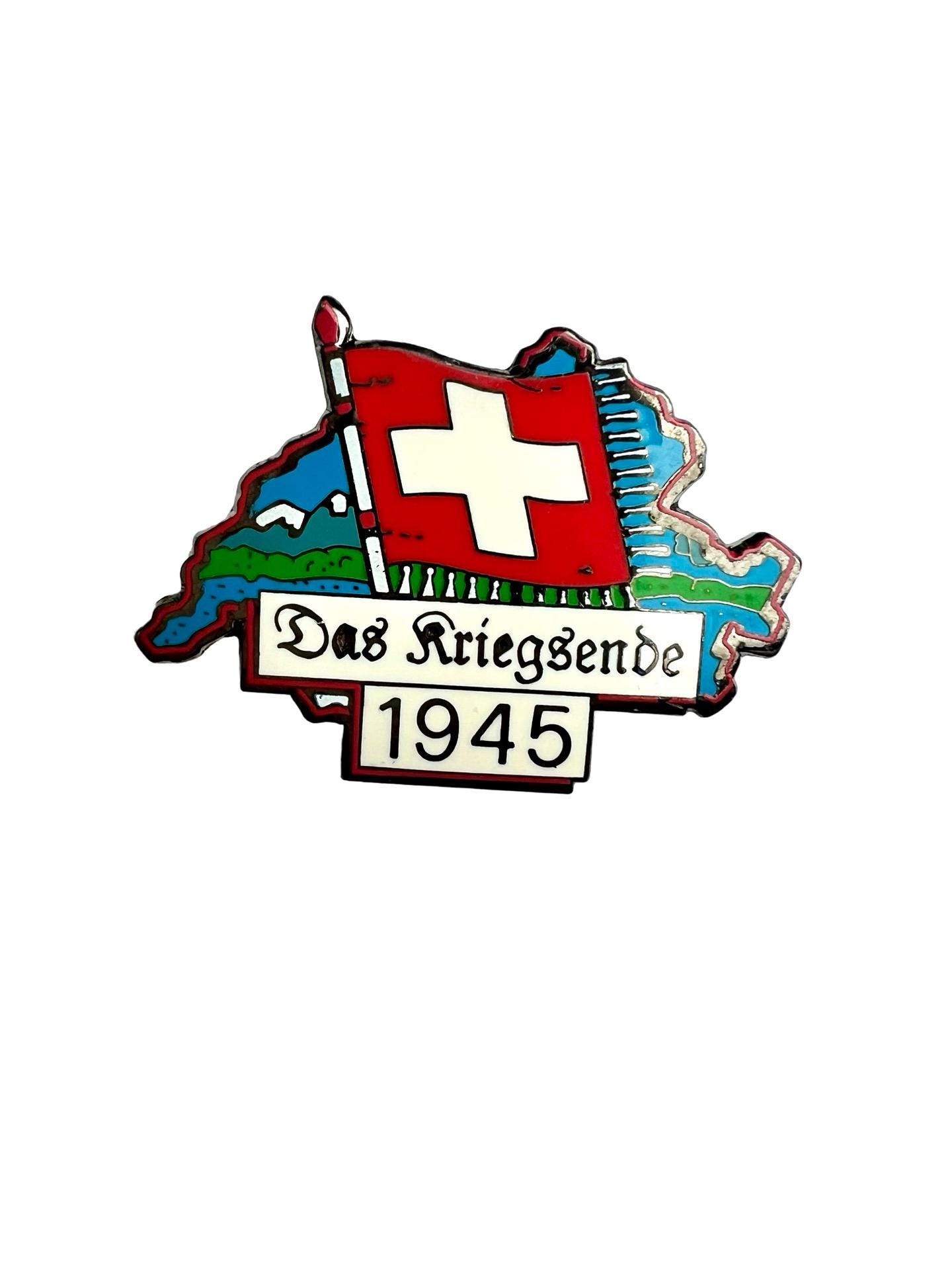 Schweizer Armee Kriegsende 1945 Anstecknadel Abzeichen, Geschenk Aus Der Schweiz von PinsAndSins